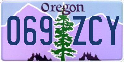 OR license plate 069ZCY