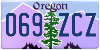 OR license plate 069ZCZ
