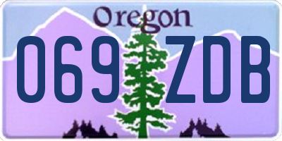 OR license plate 069ZDB
