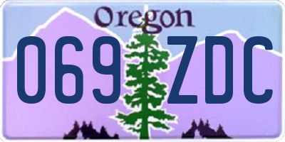 OR license plate 069ZDC