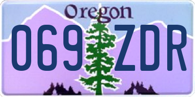 OR license plate 069ZDR