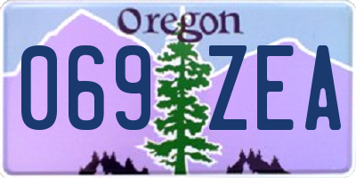 OR license plate 069ZEA