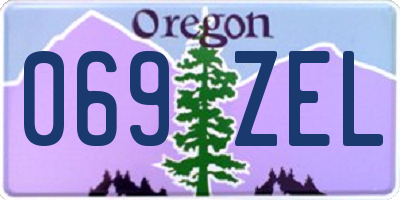 OR license plate 069ZEL