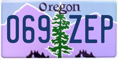 OR license plate 069ZEP