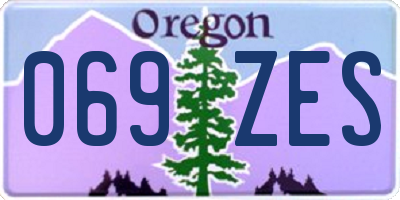 OR license plate 069ZES