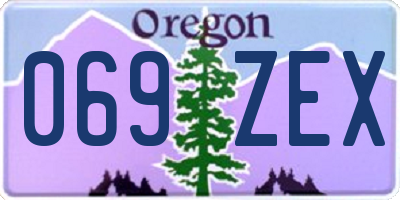 OR license plate 069ZEX