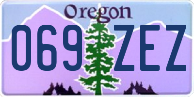 OR license plate 069ZEZ