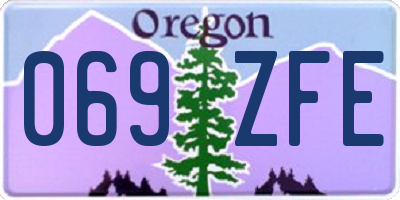 OR license plate 069ZFE