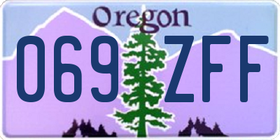 OR license plate 069ZFF