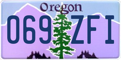 OR license plate 069ZFI