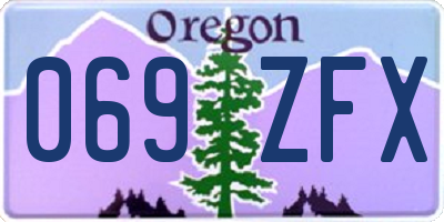 OR license plate 069ZFX