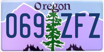 OR license plate 069ZFZ