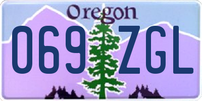 OR license plate 069ZGL