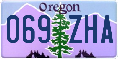 OR license plate 069ZHA