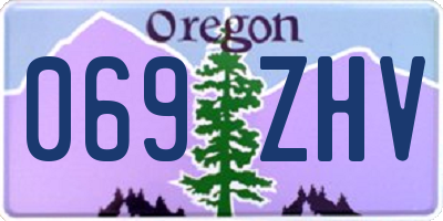 OR license plate 069ZHV