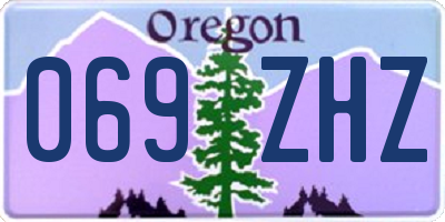 OR license plate 069ZHZ