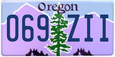 OR license plate 069ZII