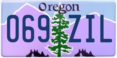 OR license plate 069ZIL