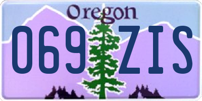 OR license plate 069ZIS