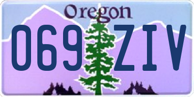 OR license plate 069ZIV