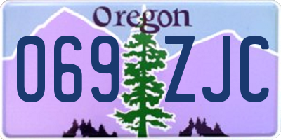 OR license plate 069ZJC