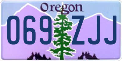 OR license plate 069ZJJ