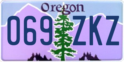 OR license plate 069ZKZ