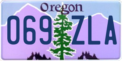 OR license plate 069ZLA