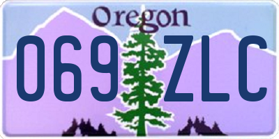 OR license plate 069ZLC