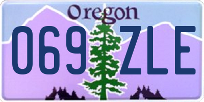 OR license plate 069ZLE