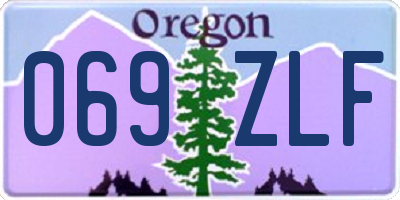 OR license plate 069ZLF