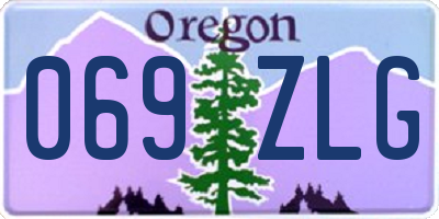 OR license plate 069ZLG