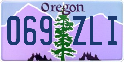 OR license plate 069ZLI