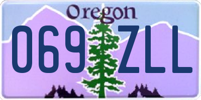 OR license plate 069ZLL