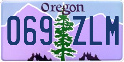 OR license plate 069ZLM
