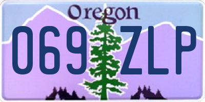 OR license plate 069ZLP