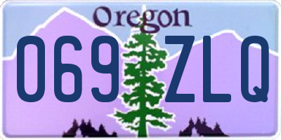 OR license plate 069ZLQ