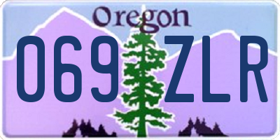 OR license plate 069ZLR