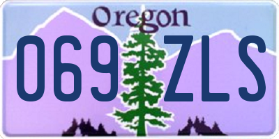 OR license plate 069ZLS