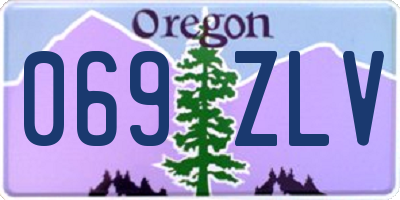 OR license plate 069ZLV