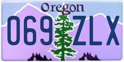 OR license plate 069ZLX