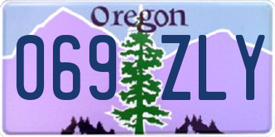 OR license plate 069ZLY