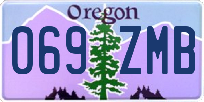 OR license plate 069ZMB