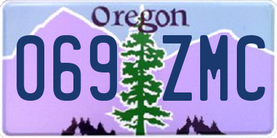 OR license plate 069ZMC