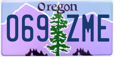 OR license plate 069ZME