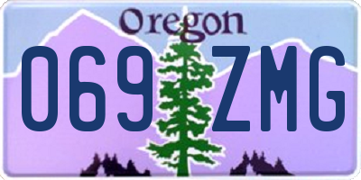 OR license plate 069ZMG