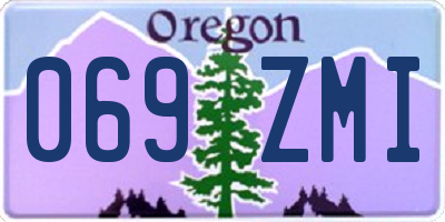 OR license plate 069ZMI