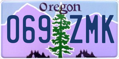OR license plate 069ZMK
