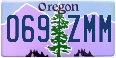 OR license plate 069ZMM
