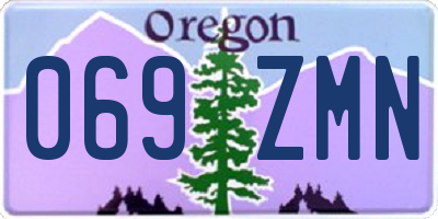OR license plate 069ZMN